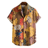Men's Printed Short-sleeved Hawaiian Beach Shirt