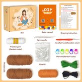 Doll Capybara Handmade Diy Knitting Crochet Kit Material Package