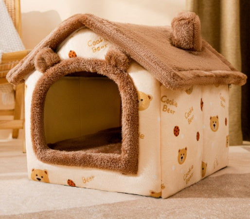 Foldable Dog House Pet Cat Bed Winter Dog Villa Sleep Kennel Removable Nest Warm Enclosed Cave Sofa Pets Supplies Foldable Dog House Pet Cat Bed Winter Dog Villa Sleep Kennel Removable Nest Warm Enclosed Cave Sofa Pets Supplies