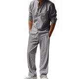 Casual Breathable Long Sleeve Beachwear with Pants