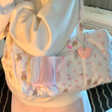 Niche Large Capacity Short-distance Travel Commuter Student Class Shoulder Tote Bag