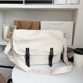Tooling Messenger Bag Retro Flip Canvas Schoolbag