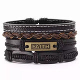 Four-piece Set Of Carpink Hardware Woven Bracelet