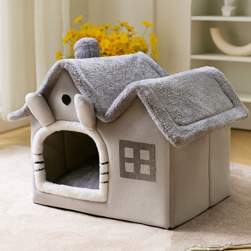 Foldable Dog House Pet Cat Bed Winter Dog Villa Sleep Kennel Removable Nest Warm Enclosed Cave Sofa Pets Supplies Foldable Dog House Pet Cat Bed Winter Dog Villa Sleep Kennel Removable Nest Warm Enclosed Cave Sofa Pets Supplies