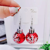 European and American Geometric Creative Christmas Earrings Fashion Bulbs