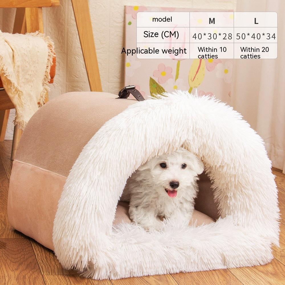 New Splice Portable Pet Nest Portable Autumn And Winter Warm Dog Nest Moisture-proof Long Fur Cat Nest Cross Border Pet Nest New Splice Portable Pet Nest Portable Autumn And Winter Warm Dog Nest Moisture-proof Long Fur Cat Nest Cross Border Pet Nest