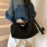 Women's Large Capacity Fashion Suede Pillow Bag