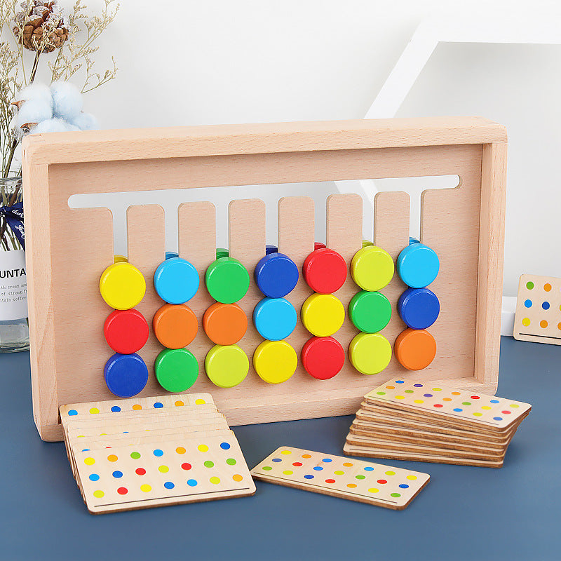 Wooden Seven-color Early Childhood Games Logic Thinking Educational Toys Wooden Seven-color Early Childhood Games Logic Thinking Educational Toys
