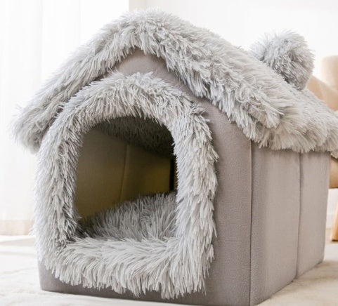 Foldable Dog House Pet Cat Bed Winter Dog Villa Sleep Kennel Removable Nest Warm Enclosed Cave Sofa Pets Supplies Foldable Dog House Pet Cat Bed Winter Dog Villa Sleep Kennel Removable Nest Warm Enclosed Cave Sofa Pets Supplies