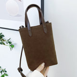 Flowing Water Bucket Contrast Color Leopard Print Fashion Messenger Bag