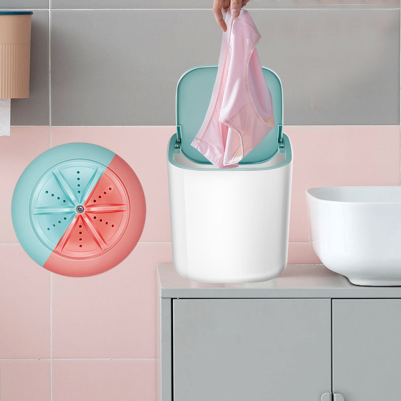 Household Small Laundry Bucket Mini Turbo Table Washing Machine Student Dormitory Underwear Socks Washer Household Small Laundry Bucket Mini Turbo Table Washing Machine Student Dormitory Underwear Socks Washer
