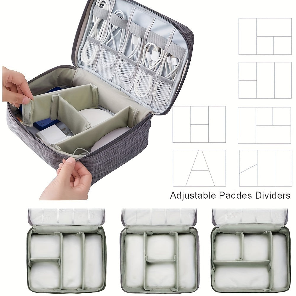 Electronics Organizer Travel Cable Organizer Bag Waterproof Portable Digital Storage Bag Electronic Accessories Case Cable Charger Organizer Case Electronics Organizer Travel Cable Organizer Bag Waterproof Portable Digital Storage Bag Electronic Accessories Case Cable Charger Organizer Case