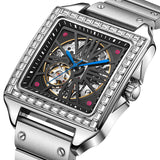 New Square Diamond-studded Design Automatic Watch