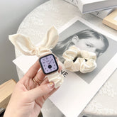 Compatible with Apple, Suitable For Apple Iwatch Rabbit Ears Large Intestine Ring Apple Watch Watch With Cute Girls