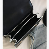 Pearl hardware flip bag shoulder bag