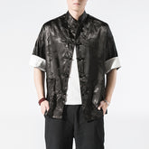 Fashionable Men's Short Sleeve Shirt and Coat