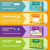 Pen Control Training Book Kindergarten Erasable Children Early Education Pen Wielding Practice Card Toy
