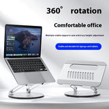 Aluminum Alloy Rotatable Laptop Stand Desktop Height Increased By Lifting And Foldable