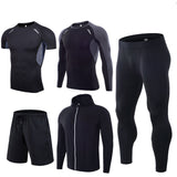 Five-piece quick-drying sports fitness suit