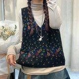 Retro Easy Matching Knitted Sleeveless Vest Fashion Classic Top