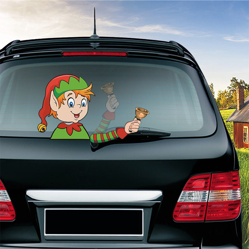 Popular Santa Claus wiper sticker can remove the car rear windshield wiper Sticker Car Stickers Popular Santa Claus wiper sticker can remove the car rear windshield wiper Sticker Car Stickers