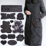 Clothes Sticker Patch Self-adhesive Sewing Free Hole Repair Black Embroidery Pattern Cloth Sticker Repairing Atch