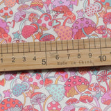 Blue Color Mushroom Long-fiber Cotton Printing Baby Girl's Clothing Dress Fabric
