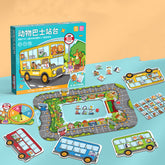 Animal Bus Platform Table Games For Children