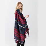 Cashmere Shawl Wrap with Divider, Air Conditioner, Blanket