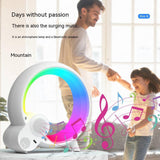 Creative Q Light Аналогии Намоиши рақамии Офтоб соати зангдор Bluetooth Audio Intelligent Wake-up Q нури рангоранги атмосфера