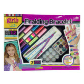 Girls Gift Bracelet Making Craft Toys Children DIY Jewelry Making Toolbox Carrying Strap Knit Device Suit