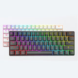 Wireless Bluetooth Keyboard with PBT Color Keycaps Mechanical Keyboard
