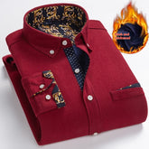 Winter Corduroy Fleece Warm Shirt For Men