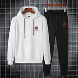 Two-piece Fashion All-match Spring And Autumn Long-sleeved Printed Sweater Suit
