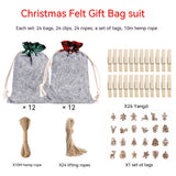 Felt Cloth Christmas Gift Bag Decoration Supplies Suit