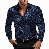 Cool Fashion Vintage Print Shirt Hawaiian Shirt Men Summer Shirt