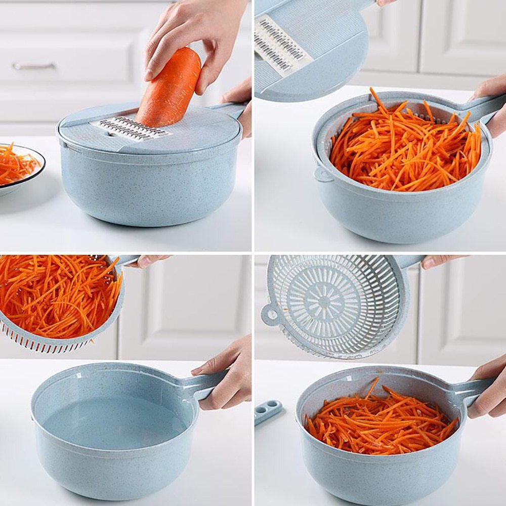 8 In 1 Mandoline Slicer Vegetable Slicer Potato Peeler Carrot Onion Grater With Strainer Vegetable Cutter Kitchen Accessories 8 In 1 Mandoline Slicer Vegetable Slicer Potato Peeler Carrot Onion Grater With Strainer Vegetable Cutter Kitchen Accessories