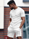 Men's Casual Short Sleeve T-Shirt Sports Suit