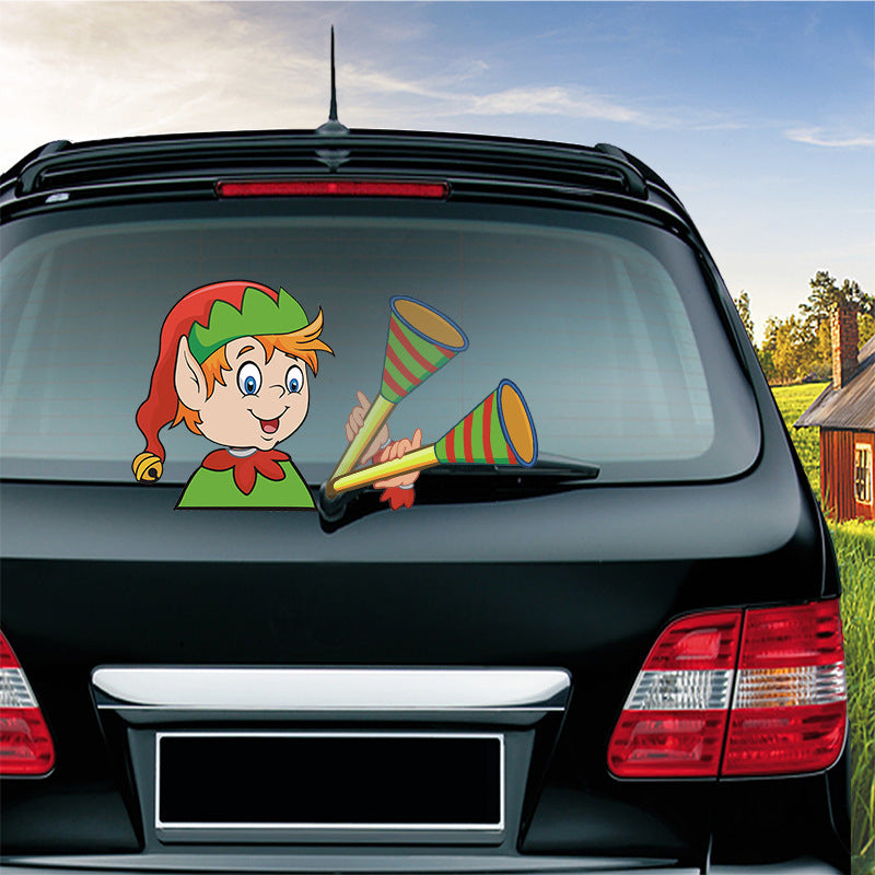 Popular Santa Claus wiper sticker can remove the car rear windshield wiper Sticker Car Stickers Popular Santa Claus wiper sticker can remove the car rear windshield wiper Sticker Car Stickers