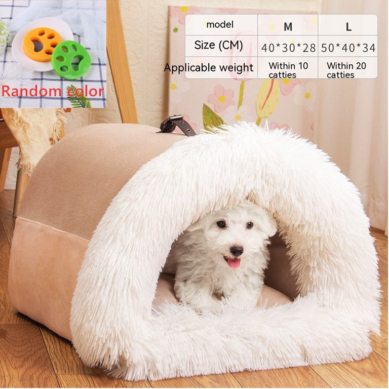 New Splice Portable Pet Nest Portable Autumn And Winter Warm Dog Nest Moisture-proof Long Fur Cat Nest Cross Border Pet Nest New Splice Portable Pet Nest Portable Autumn And Winter Warm Dog Nest Moisture-proof Long Fur Cat Nest Cross Border Pet Nest
