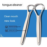 Stainless Steel Non-oral Care Tool Tongue Double-sided U-shaped Tongue Scraper