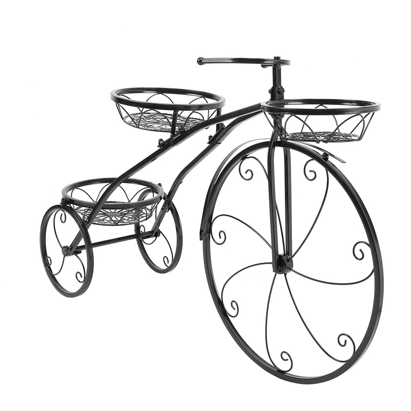 Tricycle Plant Stand Flower Pot Cart Holder Ideal For Home Garden And Patio Tricycle Plant Stand Flower Pot Cart Holder Ideal For Home Garden And Patio