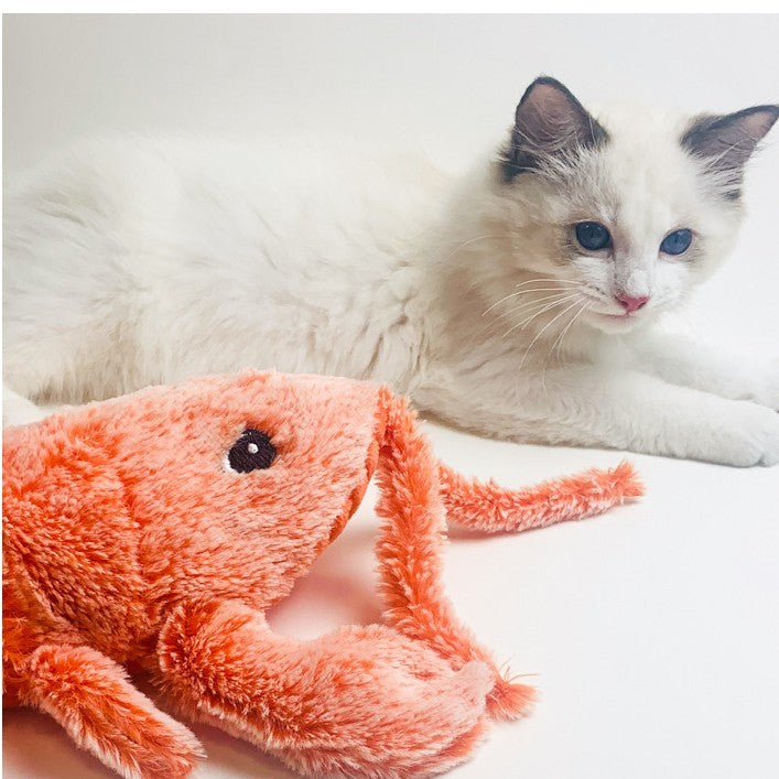 Pet Toys Electric Jumping Shrimp USB Charging Simulation Lobster Funny Cat Plush Pets Toy Pet Toys Electric Jumping Shrimp USB Charging Simulation Lobster Funny Cat Plush Pets Toy