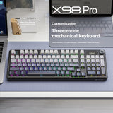 Three-mode RGB Wireless Bluetooth Side Engraving With Knob Game Mechanical Keyboard