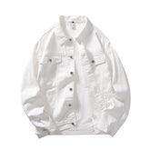 Mens Autumn Workwear Fashion Brand Polo Collar Jacket