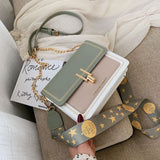 Niche Ins Internet Celebrity Women's Wide Strap Crossbody Bag