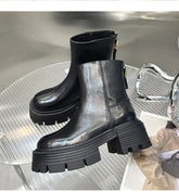 Autumn And Winter Korean Style Thick Bottom Chunky Heel Short Tube Fashion Boots Children