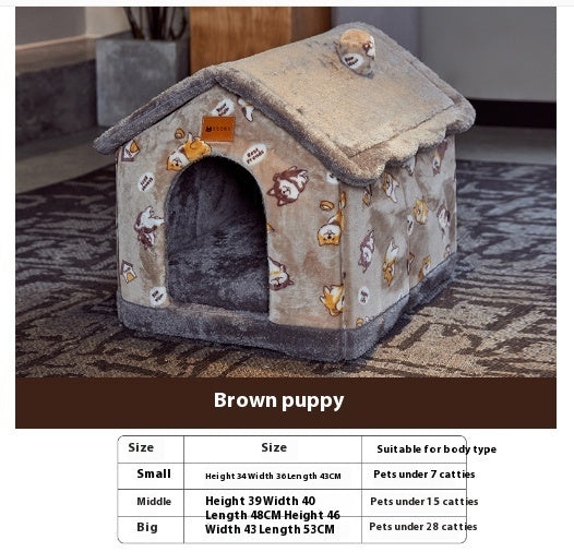 Foldable Dog House Pet Cat Bed Winter Dog Villa Sleep Kennel Removable Nest Warm Enclosed Cave Sofa Pets Supplies Foldable Dog House Pet Cat Bed Winter Dog Villa Sleep Kennel Removable Nest Warm Enclosed Cave Sofa Pets Supplies