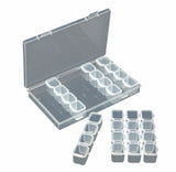 Urijk 28 Grids Diamond embroidery Painting Accessories Storage Box Medicine boxes Case Cross Diamond Tools Organizer
