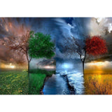 Digital oil painting DIY handmade adult coloring painting